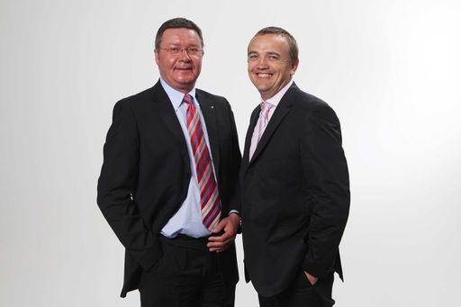  (v.l.n.r.) Anton Jenzer, Vizepräs. DMVÖ, Mag. Bernhard Schreck, Gen.-sekr. VÖW