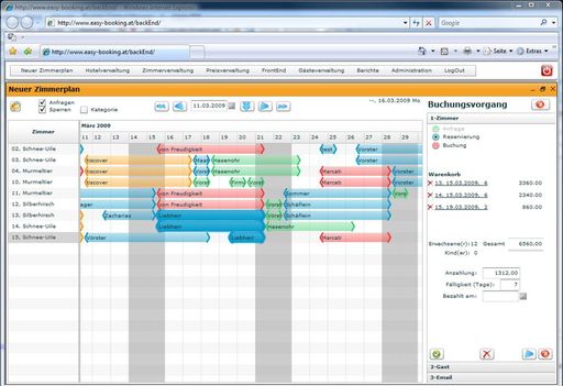 Vorschau Bild von Die Vertriebsmanager-Software von Easybooking übernimmt die Funktionen der Rezeption im Onlinebereich. Julia ermöglicht von der Anfragenbeantwortung und Pauschalenbuchung über die Last Minutes Verwaltung bis zur Preisberechnung und Rechnungsstellung alle wichtigen Aufgaben für den Hotelier.