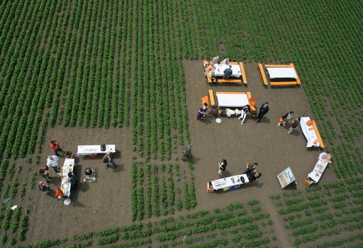  http://pressefotos.at/m.php?g=1&u=68&dir=200906&e=20090616_t&a=event
Bruck an der Leitha: Mit eindrucksvollen Footprint-Luft-Bildern präsentierte der Verein "Soja aus Österreich" heute die wertvollen Eigenschaften von österreichischem Soja als Lebensmittel und dessen Vorteile für die heimische Landwirtschaft.