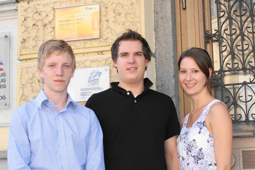 Im Bild v.l.n.r.: Tilman Hickethier (1.Stv), Konstantin Preindl (Vorsitzender) und Ursula Neubauer (2.Stv), ÖH Medizin Innsbruck