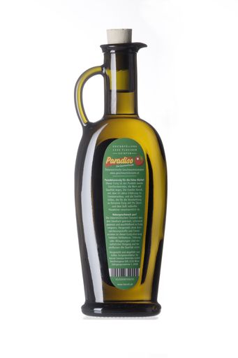Vorschau Bild von Der aromatische "Paradeiseressig". Die erste Auflage der 250 ml Flasche ist mit 1250 Stück als Sonderedition für das Jahr 2009 limitiert und wurde händisch nummeriert.