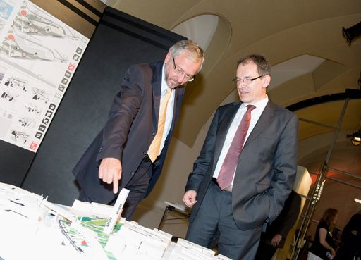 Stadtrat Rudolf Schicker und Ing. Oswald Schmid