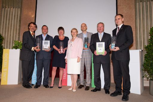 v.l.n.r.: KommR Ing. Josef Bitzinger (Obmann der Sparte Tourismus und Freizeitwirtschaft), Kubilay Uzkurt (Terrasse Kahlenberg), Josefine Zawadil (Gasthaus zu den 3 Hacken), KommR Brigitte Jank (Präsidentin Wirtschaftskammer Wien), Mag. Andreas Böhm (Pavillon Volksgarten), Karl-Heinz Edlmoser (Heuriger Edlmoser), Christian Fox (Palais Coburg Wein Bistro)