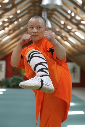 Vorschau Bild von Shaolinmeister Shi Heng Yi unterrichtet die tradionellen Shaolin Künste im Shaolin Tempel Austria in Wien