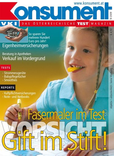 "Konsument"-Cover September 2009: Titelstory: Gift im Stift