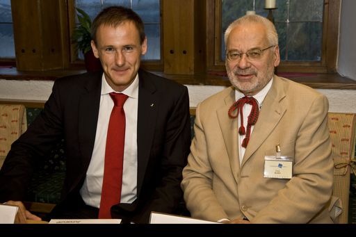 v.l.n.r. Markus Weigl, Geschäftsführer Superfund Consulting GmbH und Erhard Busek, Präsident Forum Alpbach