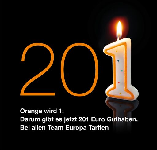 Orange wird 1