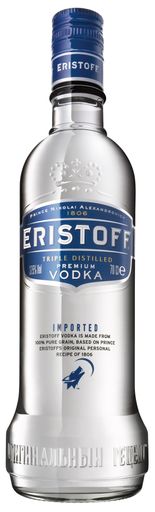 Auf jeder Flasche ERISTOFF Vodka findet sich neben dem Wolf, die Unterschrift von Prinz Nikolai und die kaiserliche Krone.