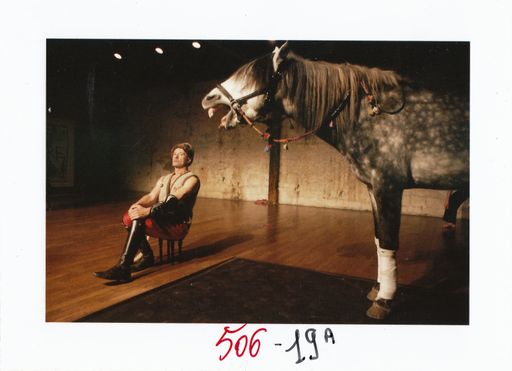  Street-Performance mit dem Tumulus-Pferd "Thaumaturge" im Museumsquartier