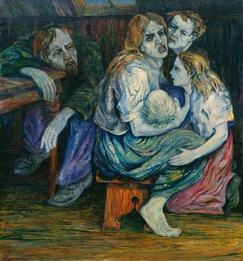 Vorschau Bild von http://pressefotos.at/m.php?g=1&u=38&dir=200910&e=20091029_l&a=event
Trinkerfamilie, 1916 - The Drinker's Family, Öl auf Leinwand, Oil on canvas, 115 x 135 cm.Privatbesitz / Private Collection, Oslo (c) Haakon Mehren.
