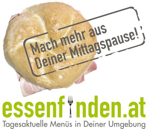  Als Online-Dienst bietet essenfinden.at per Mausklick die Möglichkeit, tagesaktuelle Mittagsmenüs von Lokalen in der Umgebung kostenlos abzurufen.
