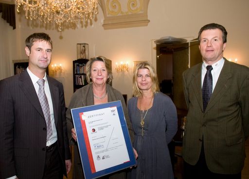 Im Bild v.l.n.r.: Ernst Zellner, Dr. Ursula Stenzel, Sabine Schandl und Ing. Roland Schimpl