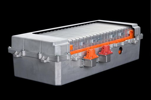  Batterie für Elektrofahrzeuge, produziert im Werk in Flins.