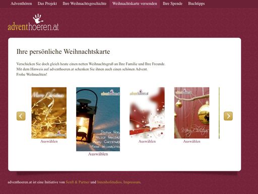  Der Advent ist die Zeit des Geschichtenerzählens. Aber rund 10.000 Österreicher und Österreicherinnen können sie nicht hören, denn sie sind gehörlos. Darauf macht die Aktion ADVENTHÖREN in den Tagen vor Weihnachten aufmerksam.