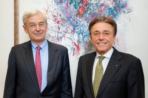 Vorschau Bild von Aufsichtsratsvorsitzender der Donau Chemie AG - Dipl.-Ing. Alain F. de Krassny und Vorstandsvorsitzender der Donau Chemie AG - Ing. Franz Geiger