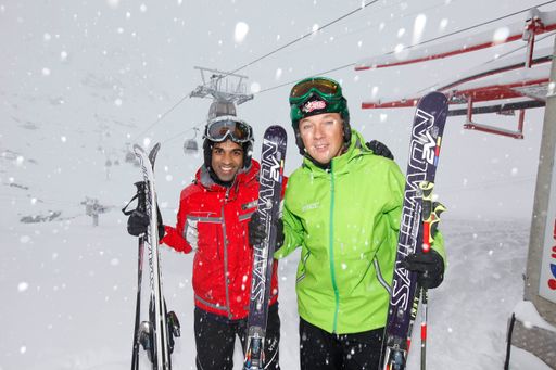  Ramesh Nair und Fritz Strobl am Mölltaler Gletscher in Kärnten