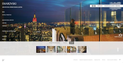 Screenshot architecture.swarovski.com