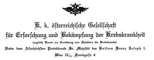 Schriftzug der Krebshilfe bei Gründung