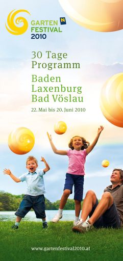  Programmheft zum Gartenfestival Thermenregion 2010