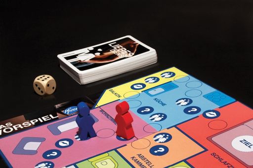 Pfizer verschenkt auf www.stehtzummann.at 1.000 Brettspiele für sinnliche Stunden zu zweit.