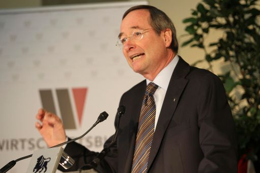 Wirtschaftsbund-Präsident Dr. Christoph Leitl bei seiner Aschermittwochsrede im Salzburger Augustinerbräu