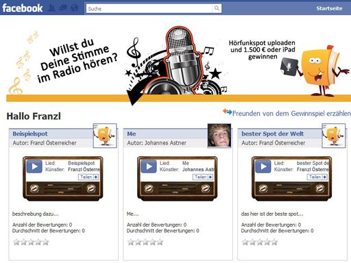  Das erfolgreiche Reiseportal http://www.urlauburlaub.at betreibt mit über 7.200 Fans unter http://www.facebook.com/urlauburlaub eine der größten touristischen Facebookseiten Österreichs. Nun geht es darum, das Portal auch über das klassische Medium Hörfunk zu präsentieren. Ziel ist es, einen witzigen und prägnanten Hörfunkspot zu kreieren.