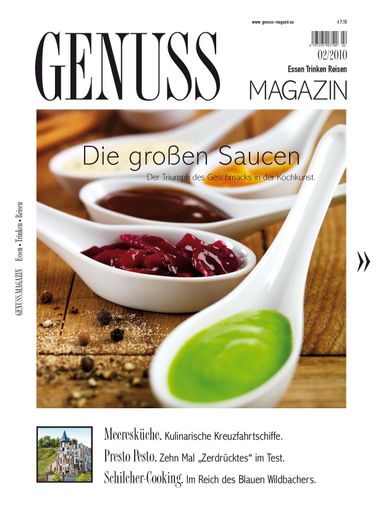 Die neue Ausgabe des GENUSS.MAGAZINs ist seit 3. März im österreichischen Zeitschriftenhandel erhältlich.