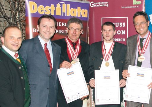 Destillata-Sieger 2010: Dreifacher österreichischer Sieg bei der internationalen Edelbrand-Meisterschaft Destillata.