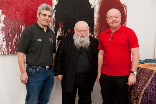 v.l.n.r. Albin Wank, Hermann Nitsch, Gottfried Riepl