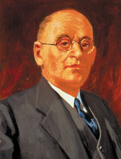 Portrait des Firmengründers W. K. Kellogg