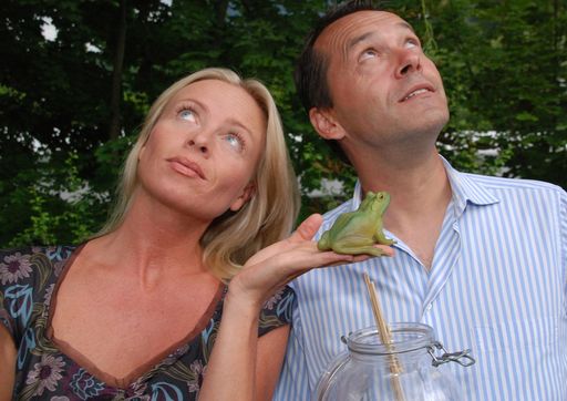 RTL Wetterstar Christian Häckl und ORF Wetterlady Isabella Krassnitzer.