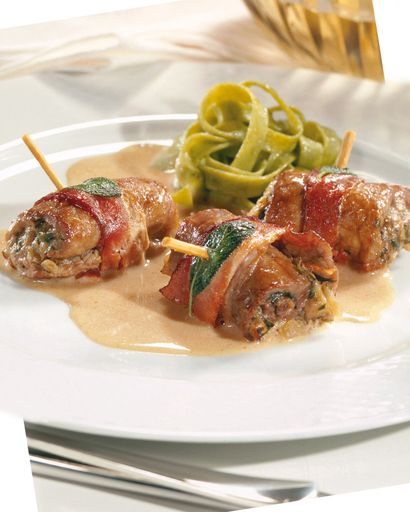 Rindsröllchen aus heimischem Rindfleisch.