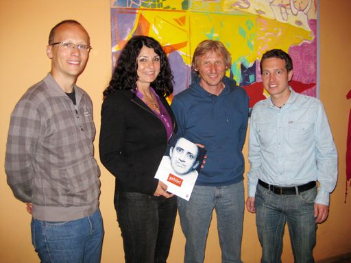 Vorschau Bild von Peter Bichler (Putz und Stingl), Regina Docekal (Ö1), Jazz Musiker Sigi Finkel (www.sigifinkel.com), Harald Sorger (Putz und Stingl)
