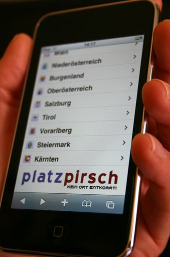 Allerorts passende Locations zur Hand: Berufliche und private Eventplaner finden auf iphone.platzpirsch.at Veranstaltungsräume von Wien bis Dornbirn.
