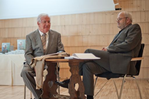 Robert Rogner und der Autor Dieter Otte