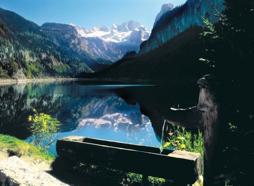 Landschaftsidylle im Dachstein-Salzkamergut, der Gosausee