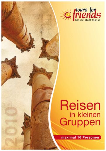 Vorschau Bild von Der "tours for friends"-Reisekatalog.