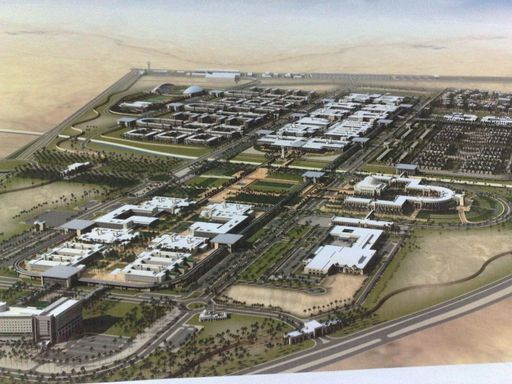  Das 8 km2 große Campusgelände der Princess Noura Bint Abdulrahman Universität für Frauen in Riad, Saudi Arabien.