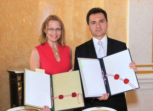 Beatrix Karl und Bozidar Djelic