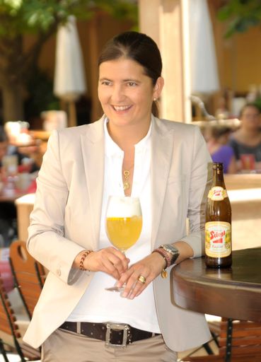Die Idee zum "Stiegl-Radler Fresh" entstand durch einen Zufall. Im Bild: Stiegl-Chefin Alessandra Kiener.