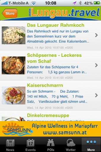 Vorschau Bild von Besonders Hoteliers und Tourismusverbände können mit einer iPhone APP der Touren und Mehr GmbH ihre Chance erhöhen an dem erfolgreichen Smartphone Boom mit einer eigenen APP teilzunehmen und vor allem davon zu profitieren.