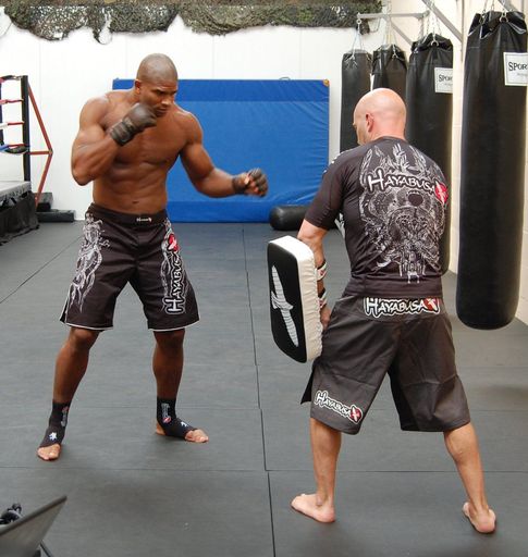  Alistair Overeem im Training mit dem K-1 Europameister.