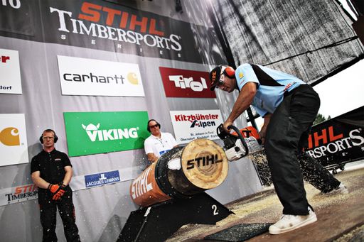 Jason Wynyard an der STIHL Stock Saw