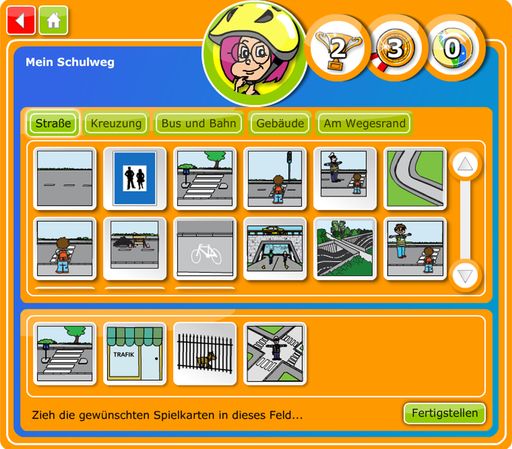 Vorschau Bild von Modulübersicht für die Zusammenstellung des individuellen Schulwegs