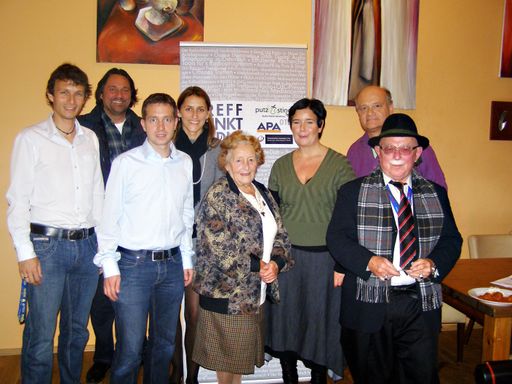 Claudio Schütz (Radio NÖ), Friedrich L. Eichberger (Radio Sol), Harald Sorger (Putz & Stingl), Martina Ressmann (APA OTS), RegR Edith Spigl, Michaela Görlich (CR Seniorkom.at), Franz Brazda (ADXB), Dr. David Feldmann