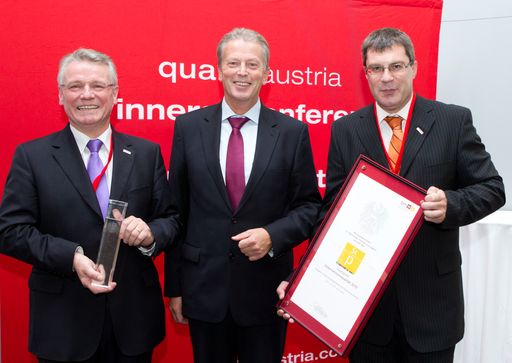  Bundesminister Mitterlehner mit den Staatspreis-Gewinnern