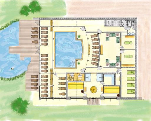 Vorschau Bild von Der Greenspa im Hotel Edelweiss Wagrain benötigt etwa 75 Prozent weniger Energie als vergleichbare Anlagen und sorgt so für eine CO2 Einsparung im Ausmaß von etwa 75 Prozent. Selbst die Wärme des Duschwassers wird im Greenspa rückgewonnen und genutzt.