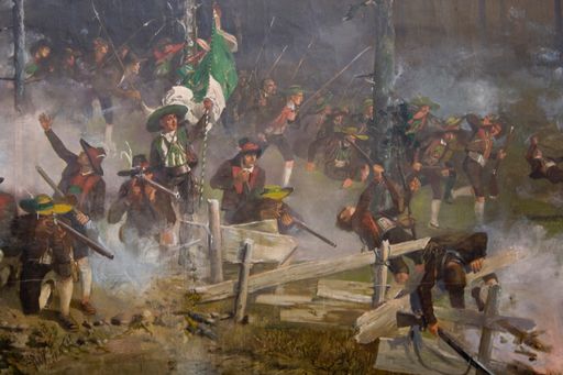 Vorschau Bild von Riesenrundgemälde - Der Fahnenträger.