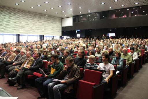 Vorschau Bild von Das Erzherzog-Johann-Auditorium während der Universitätsvollversammlung