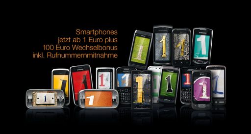 Orange: Top-Smartphones ab 1 Euro.